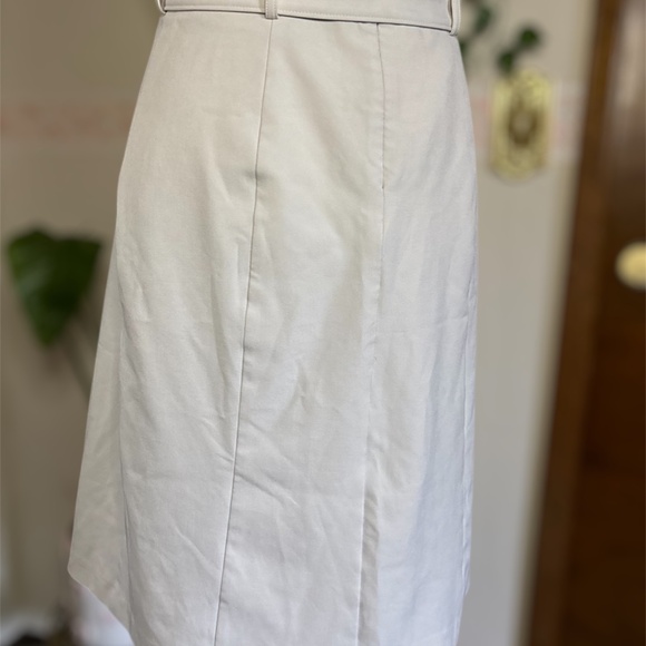 Banana Republic Beige Belted Midi Skirt - Picture 3 of 7